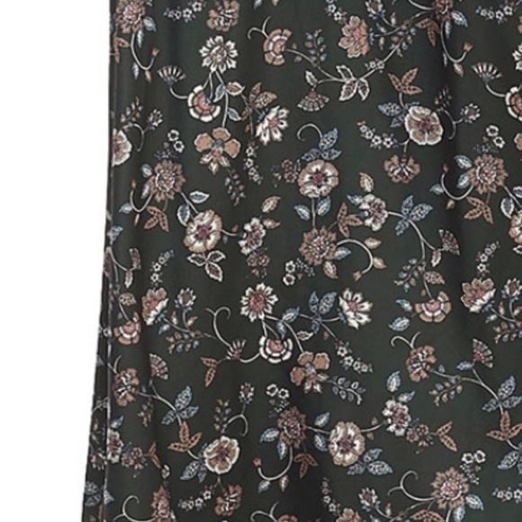 NWT Gal Meets Glam Fan Floral Printed Charmeuse Maxi Dress Autumn Dress size 10 - Picture 13 of 14